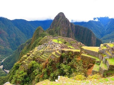 Blick auf den Machu Picchu in Peru